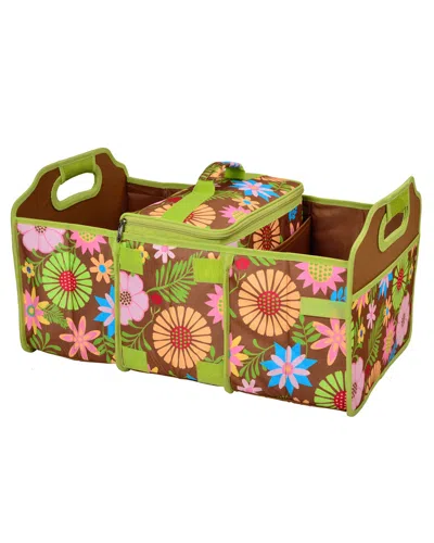 Picnic At Ascot Trunk Organizer & Cooler Set In Green
