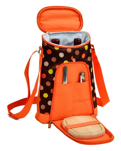 Picnic At Ascot Travel Cooler With Cheese Set In Brown