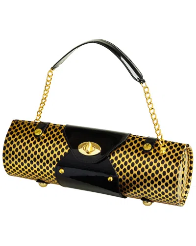 Picnic At Ascot Wine Carrier & Purse In Gold
