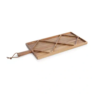 Picnic Time 4-pc. Wood Serving Tray In Brown