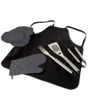 Picnic Time 7pc Bbq Apron Tote Pro Set