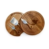Picnic Time Acacia Brie-lil Mermaid 4-pc. Wood Cheese Board Set In Brown