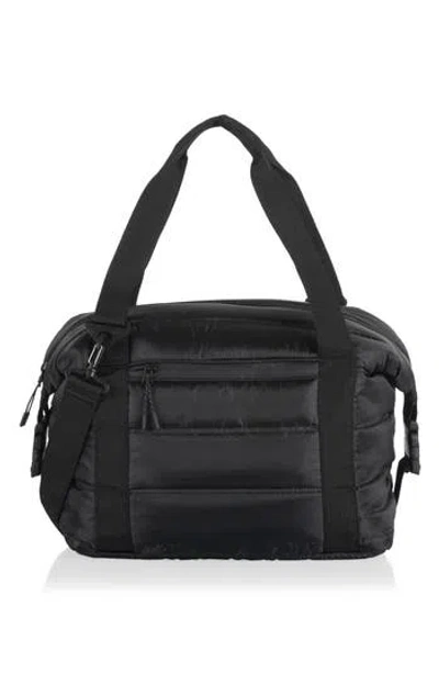 Picnic Time All-day Quilted Washable Insulated Cooler Bag In Black