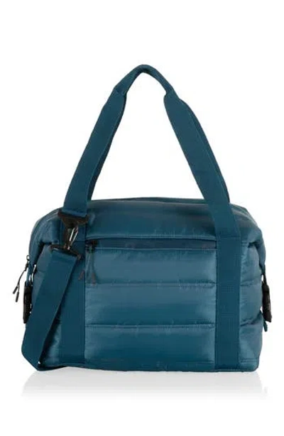 Picnic Time All-day Quilted Washable Insulated Cooler Bag In Blue
