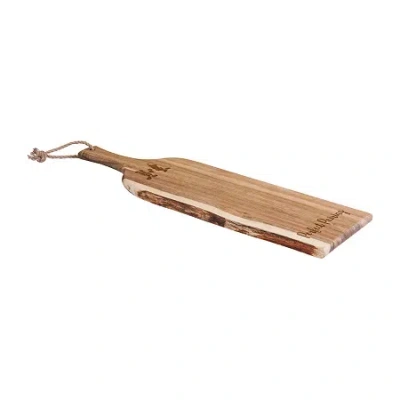 Picnic Time Artisan Plank-mickey And Minnie Wood Cheese Board In Brown