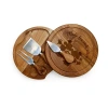 Picnic Time Brie Acacia-mickey And Minnie Sihoutte 4-pc. Wood Cheese Board Set In Brown