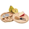 Picnic Time Brie Cheeseboard With Tools In Brown