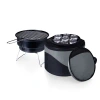 Picnic Time Caliente Portable Charcoal Grill & Cooler Tote In Black