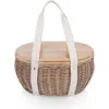 Picnic Time Castaway Insulated Picnic Basket In White