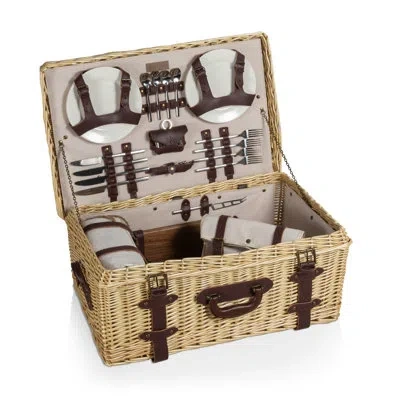 Picnic Time Charleston Picnic Basket, (light Willow)
