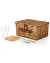 Picnic Time Classic Gingham Wine & Cheese Picnic Basket In Red