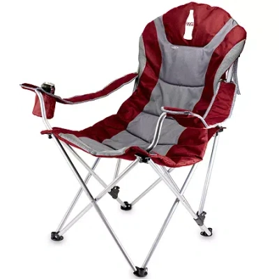Picnic Time Coca-cola Reclining Camp Chair In Red