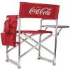 Picnic Time Coca-cola Sports Chair In Red
