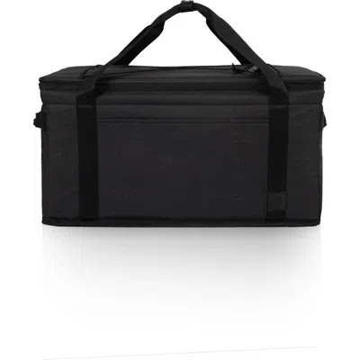 Picnic Time Collapsible Cooler Tote In Black