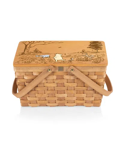 Picnic Time Disney Winnie The Pooh Poppy Picnic Lunch Basket In Beige