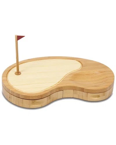 Picnic Time Dnu Toscana Sand Trap Cheese Board And Tools Set In Brown