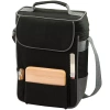 Picnic Time Duet Wine And Cheese Tote In Black