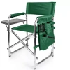 Picnic Time Folding Sports Chair + Side Table In Green