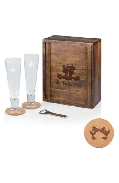 Picnic Time Glass Beverage Set In Brown