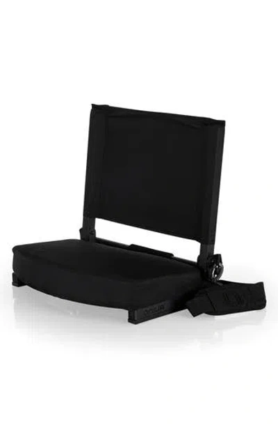 Picnic Time Gridiron Stadium Seat In Black