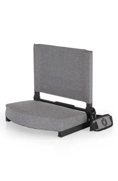 Picnic Time Gridiron Stadium Seat In Gray