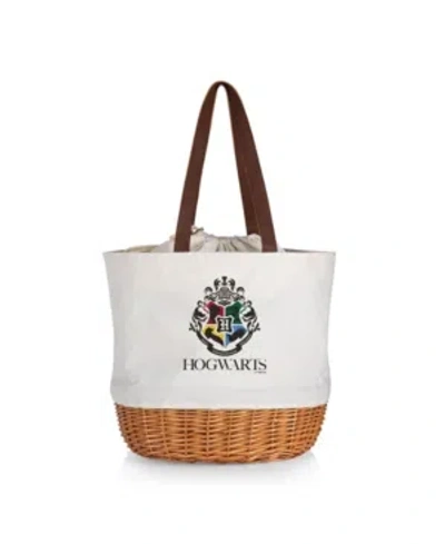 Picnic Time Harry Potter Hogwarts Coronado Basket Tote In Beige