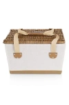 Picnic Time Lemongrove Picnic Basket In White