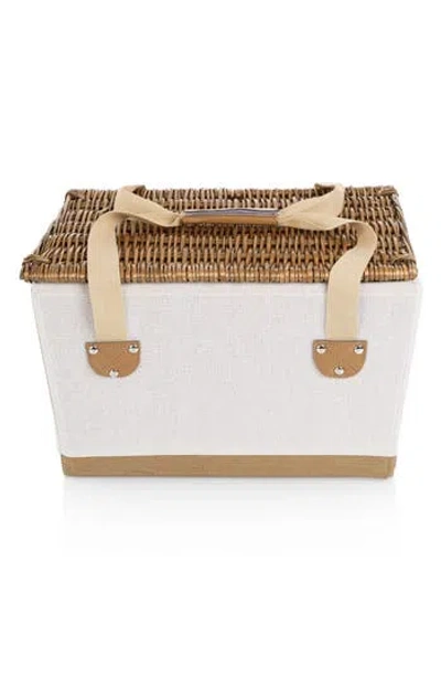 Picnic Time Lemongrove Picnic Basket In White