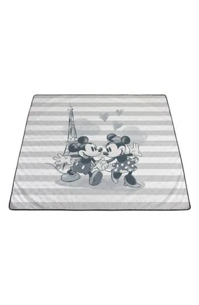 Picnic Time Mickey & Minnie Mouse Polar Fleece Blanket Bag In Black