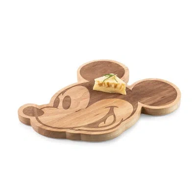 Picnic Time Mickey Mouse Cutting Board 14" Cheese Board & Platter In Brown