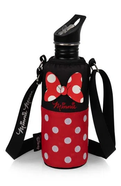 Picnic Time Minnie Mouse Bottle & Cooler Sling In Black