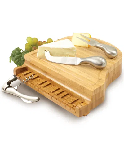 Picnic Time Piano Cheeseboard Set In Natural