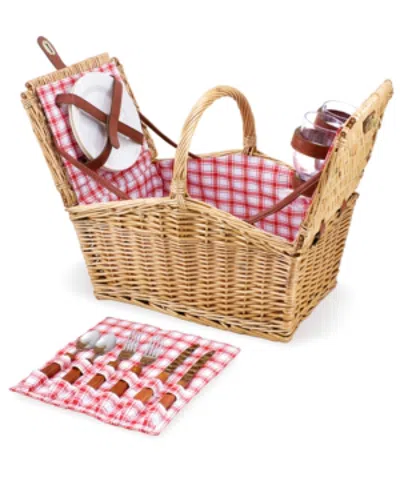 Picnic Time Piccadilly Picnic Basket In Red
