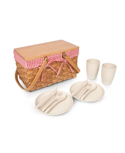 Picnic Time Piccola Picnic Basket, Service For 2 In Red