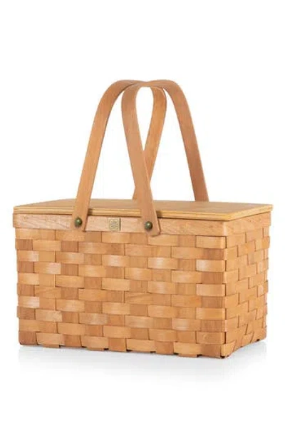 Picnic Time Poppy Picnic Basket In Beige