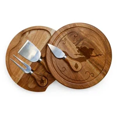 Picnic Time Princess Ariel Brie Acacia Cheese Board With Tool Set In Brown