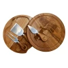 Picnic Time Ratatouille – Acacia Brie Cheese Cutting Board & Tools Set In Brown