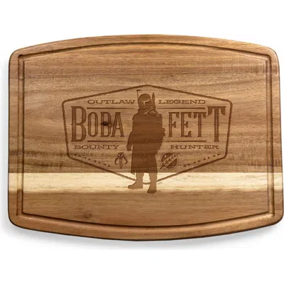 Picnic Time Star Wars Boba Fett Cheeseboard In Brown