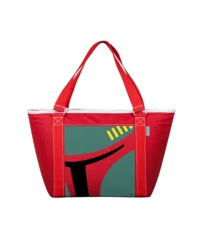Picnic Time Star Wars Boba Fett Topanga Cooler Tote Bag In Red