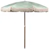Picnic Time Summerland Portable Beach Umbrella In Green