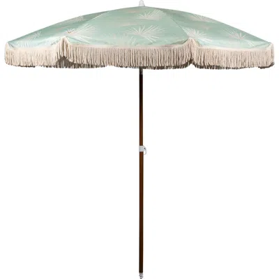 Picnic Time Summerland Portable Beach Umbrella In Green
