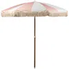 Picnic Time Summerland Portable Beach Umbrella In Pink