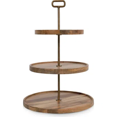 Picnic Time Tapas Serving Tray In Brown