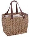 Picnic Time Terrabella Earth Friendly Handwoven Picnic Basket Set For 2 In Brown