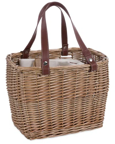 PICNIC TIME PICNIC TIME TERRABELLA EARTH FRIENDLY HANDWOVEN PICNIC BASKET SET FOR 2