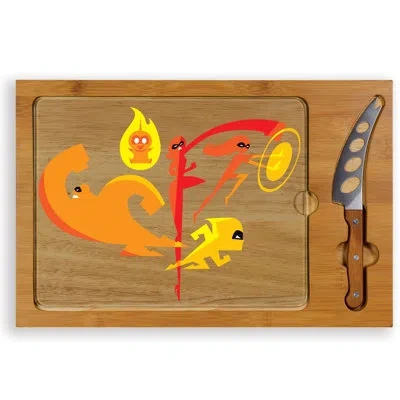 Picnic Time The Incredibles Icon 3 Piece Cheese Board And Platter Set In Brown