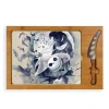 Picnic Time Toscana By  Disney's Nightmare Before Christmas Icon Glass Top Serving Tray & Knife Set In Brown