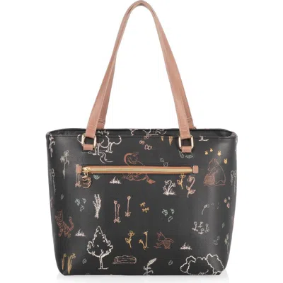 Picnic Time Uptown Cooler Tote In Black