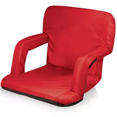 Picnic Time Ventura Reclining Seat In Red