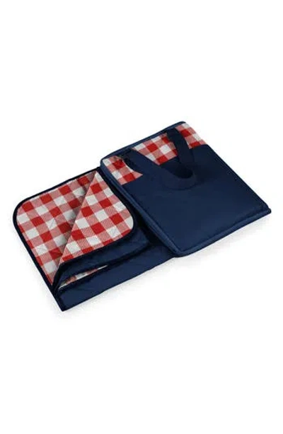 Picnic Time Vista Outdoor Picnic Blanket & Tote In Blue